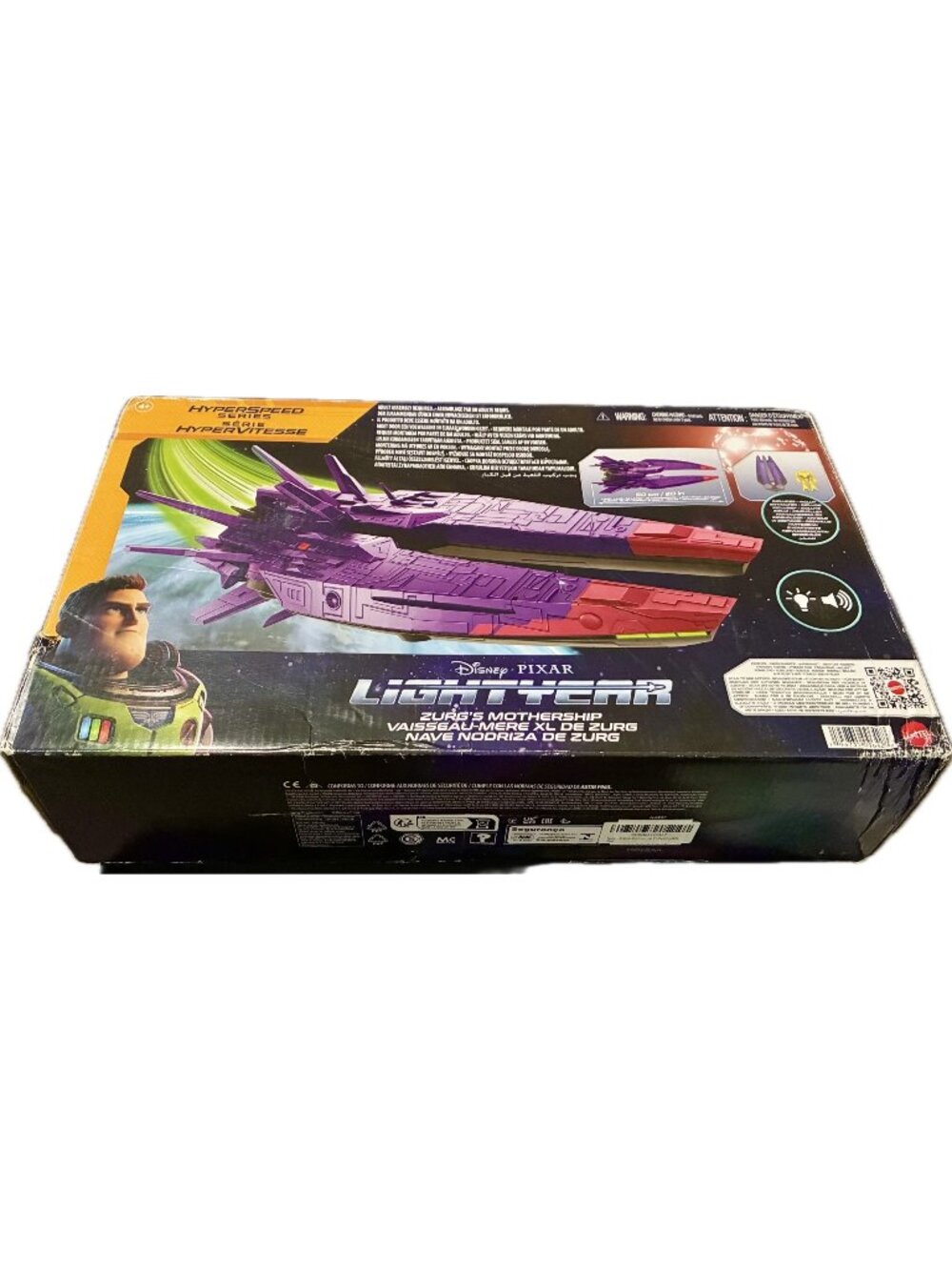 Disney Pixar Mattel Lightyear Zurg's Mothership Airship Hyper Speed Series